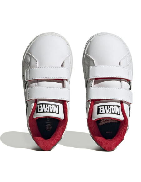 Adidas Grand Court Spider-Man CF Kids Shoes - White