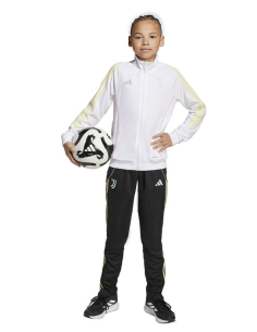 Adidas Tiro Juventus Boys' Tracksuit - White/Black 2