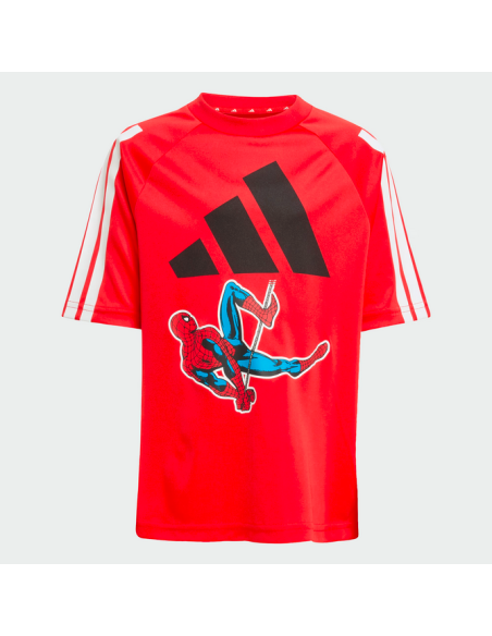 T-shirt unisexe Adidas Marvel Spider-Man - Rouge