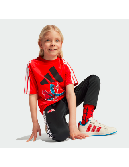 Unisex Adidas Marvel Spider-Man T-Shirt - Rot