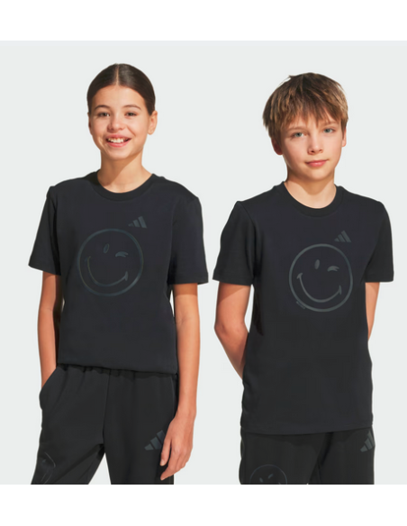 T-shirt unisexe Adidas Smileyworld Graphics Tee - Noir