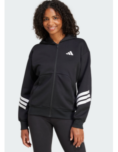 Felpa Donna Adidas Performance Future Icons 3-Stripes - Nero