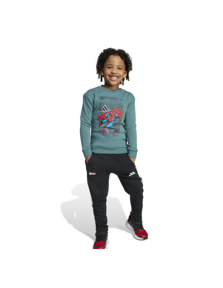 Chándal Adidas Marvel Spider-Man para niños - Verde/Negro