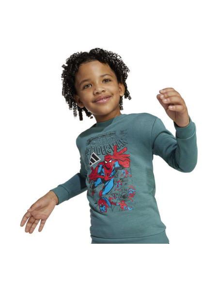 Chándal Adidas Marvel Spider-Man para niños - Verde/Negro