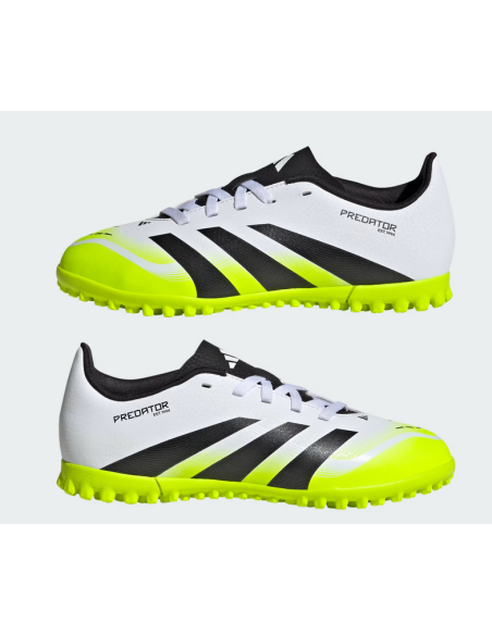 Chaussures de football Adidas Predator Club pour enfant - Blanc