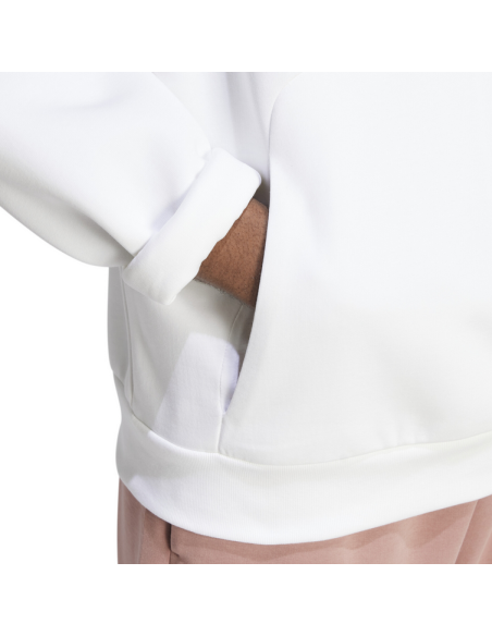 Sudadera con capucha Adidas Future Icons 3 rayas para hombre - Blanca