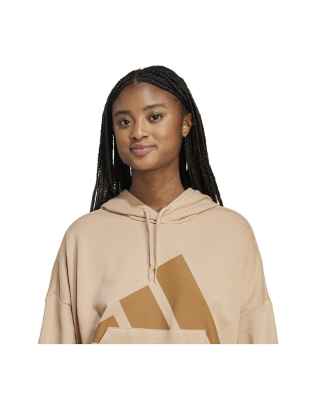 Adidas Essentials Big Logo French Terry Damen Sweatshirt - Beige
