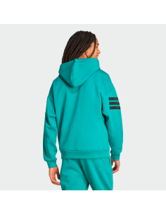 Felpa Uomo Adidas Hoodie Future Icons 3-Stripes - Verde 2