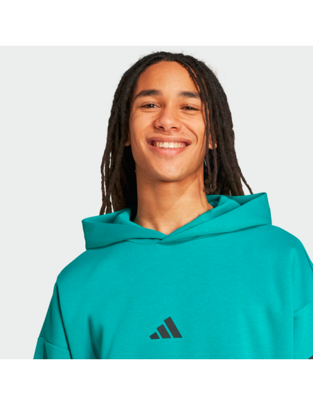 Sweat à capuche Adidas Future Icons 3 bandes pour homme - Vert