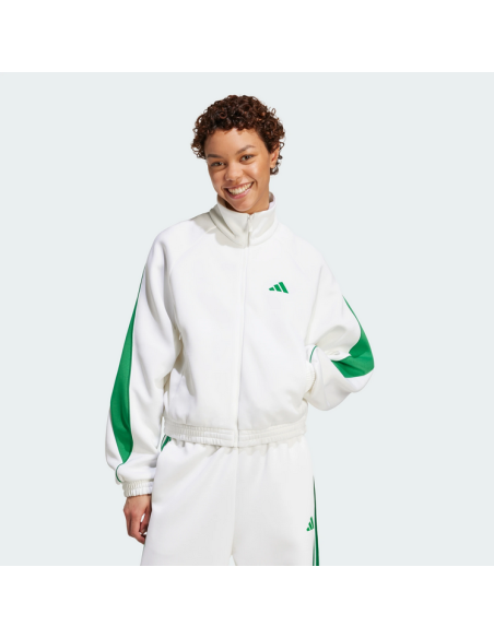 Adidas Women's Stadium Jacket - White/Green