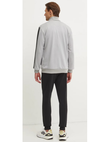 Adidas 3 Stripes Men's Tracksuit - Grey/Black