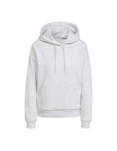Felpa Donna Adidas Essentials Small Logo Feel Cozy - Grigio