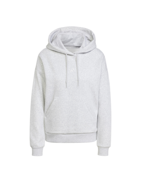 Sweat-shirt Adidas Essentials petit logo Feel Cozy pour femme - Gris