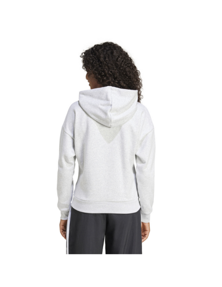 Felpa Donna Adidas Essentials Small Logo Feel Cozy - Grigio