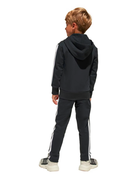 Tuta Unisex Adidas Essentials Tiberio 3-Stripes - Nero/Grigio