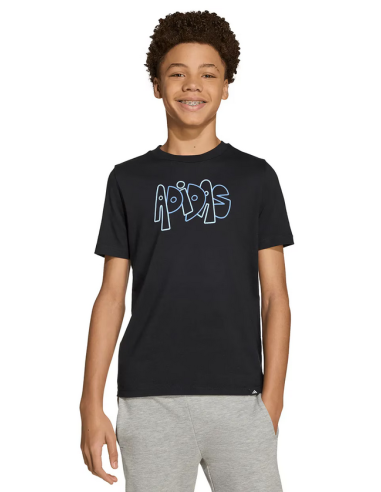 Camiseta unisex Adidas Graffiti - Negra
