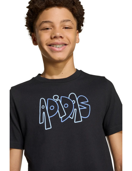 Camiseta unisex Adidas Graffiti - Negra