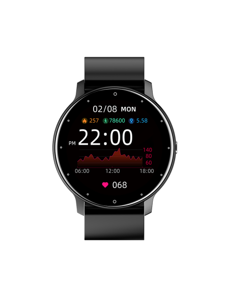 SACONET ZL02 MONTRE INTELLIGENTE UNISEXE AVEC FAIRE/RÉPONDRE DES APPELS SPORT FITNESS IP67 ÉTANCHE BLUETOOTH POUR ANDROID IOS