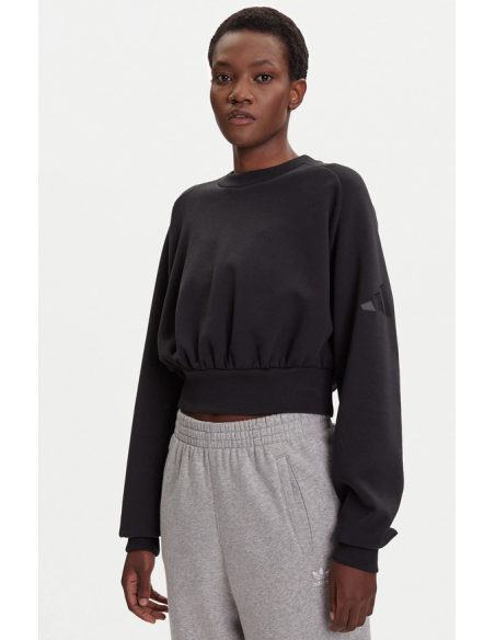 Felpa Donna Adidas Soft Lux Loose - Nero