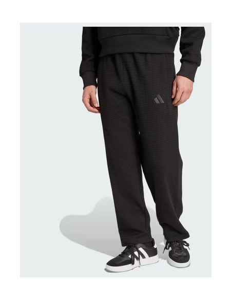 Pantalone Uomo Adidas ALL SZN Waffle Knit Open Hem - Nero