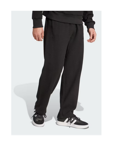Pantalone Uomo Adidas ALL SZN Waffle Knit Open Hem - Nero
