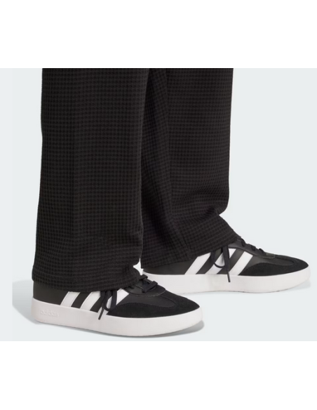 Pantalone Uomo Adidas ALL SZN Waffle Knit Open Hem - Nero