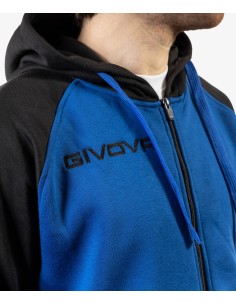 TUTA UOMO SUPER KING FELPA AZZURRO/NERO 2