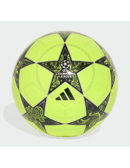 Pallone Adidas UCL Club 25/26 League Stage - Giallo fluo/Nero