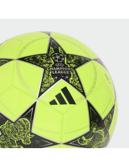 Adidas UCL Club 25/26 Liga-Ball - Fluoreszierendes Gelb/Schwarz