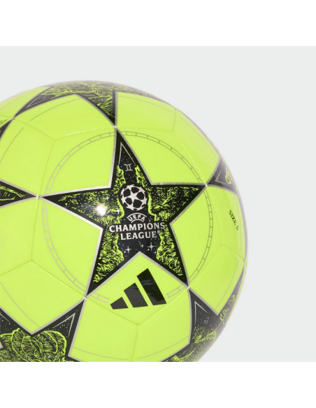 Pallone Adidas UCL Club 25/26 League Stage - Giallo fluo/Nero