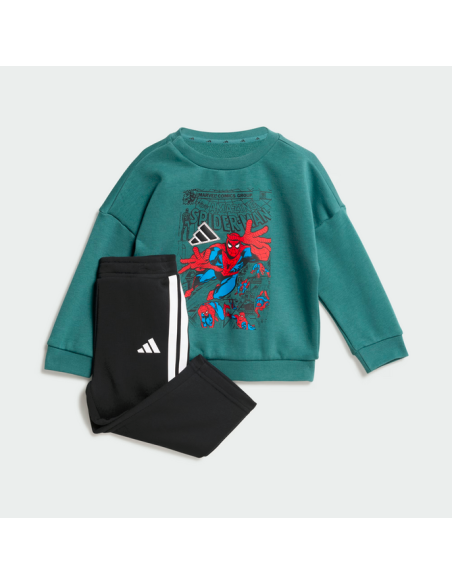 Chándal Adidas Marvel Spider-Man para niños - Verde/Negro