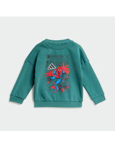Tuta Bambino Adidas Marvel Spider-Man - Verde/Nero 2