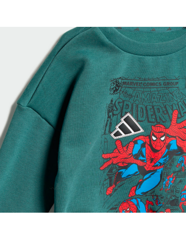 Tuta Bambino Adidas Marvel Spider-Man - Verde/Nero