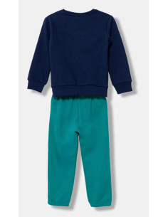 Tuta Bambino Adidas Essentials - Verde/Blu 2