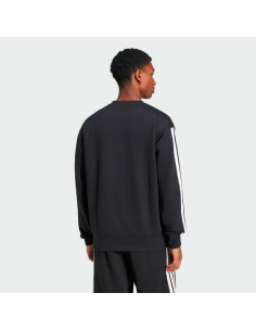 Felpa Uomo Adidas Essentials 3-Stripes - Nero 2