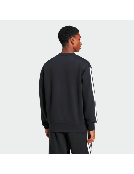 Adidas Essentials 3-Stripes Men's Sweatshirt - Black