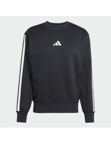 Felpa Uomo Adidas Essentials 3-Stripes - Nero