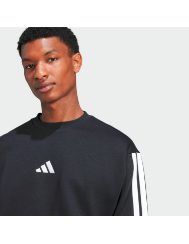 Felpa Uomo Adidas Essentials 3-Stripes - Nero