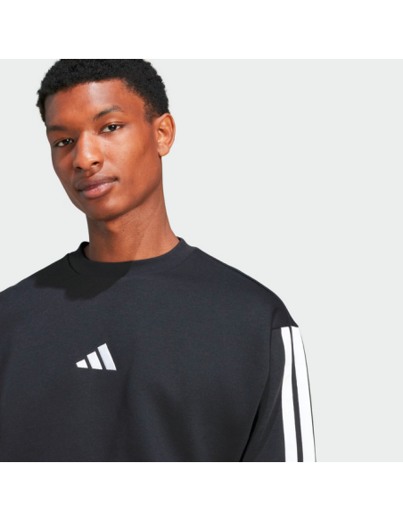Adidas Essentials 3-Stripes Men's Sweatshirt - Black