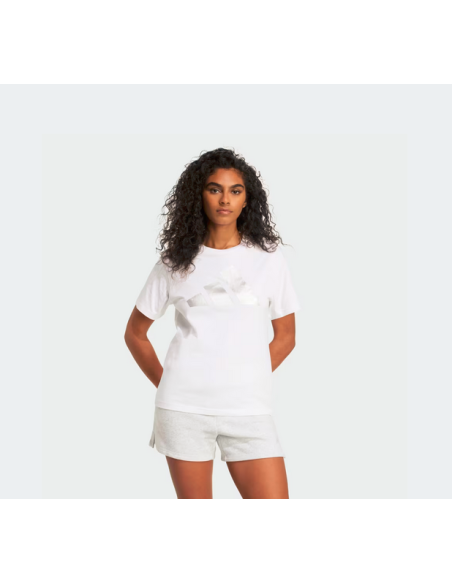 T-shirt Donna Adidas Holiday Metallic Graphic Tee - Bianco