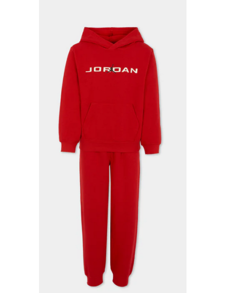 Tuta Bambino Jordan Baseline - Rosso