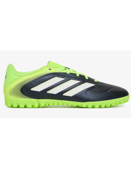 Botas de fútbol Adidas Copa Pure 3 Club Turf para hombre - Negro/Verde fluorescente