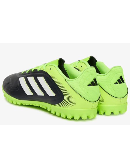 Chaussures de football Adidas Copa Pure 3 Club Turf pour homme - Noir/Vert fluo