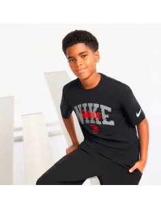 Nike Graffiti Tag Lockup T-Shirt für Jungen – Schwarz