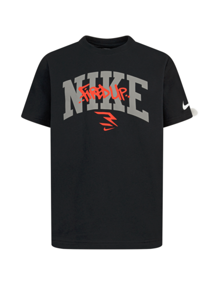 T-Shirt Ragazzo Nike Graffiti Tag Lockup Tee - Nero
