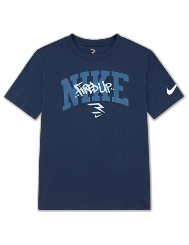 Nike Graffiti Tag Lockup Tee Boys' T-Shirt - Blue