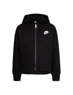 Felpa Bambina Nike Sportswear Club Fleece High Low - Nero