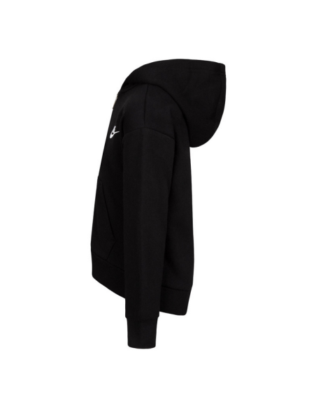 Felpa Bambina Nike Sportswear Club Fleece High Low - Nero