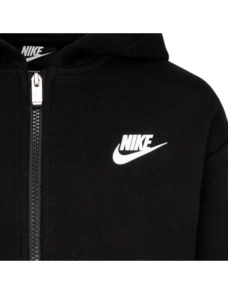 Felpa Bambina Nike Sportswear Club Fleece High Low - Nero