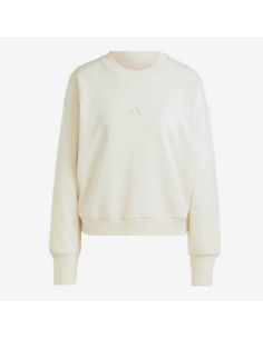 Felpa Donna Adidas ALL SZN Fleece Loose - Bianco